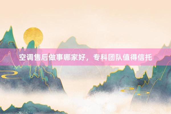 空调售后做事哪家好，专科团队值得信托